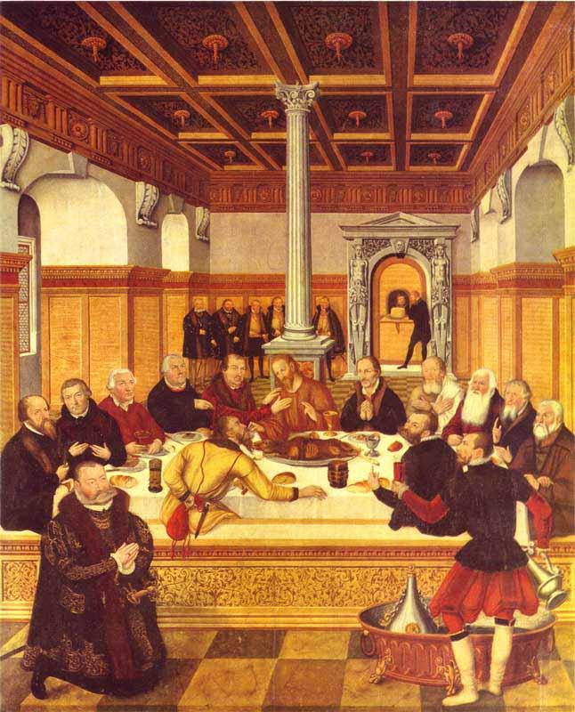 Lucas Cranach the Younger Last Supper oil painting image